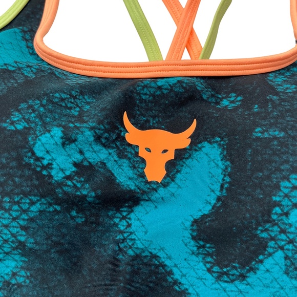 Under Armour Project Rock Crossback Sports Bra Large - Picture 5 of 13